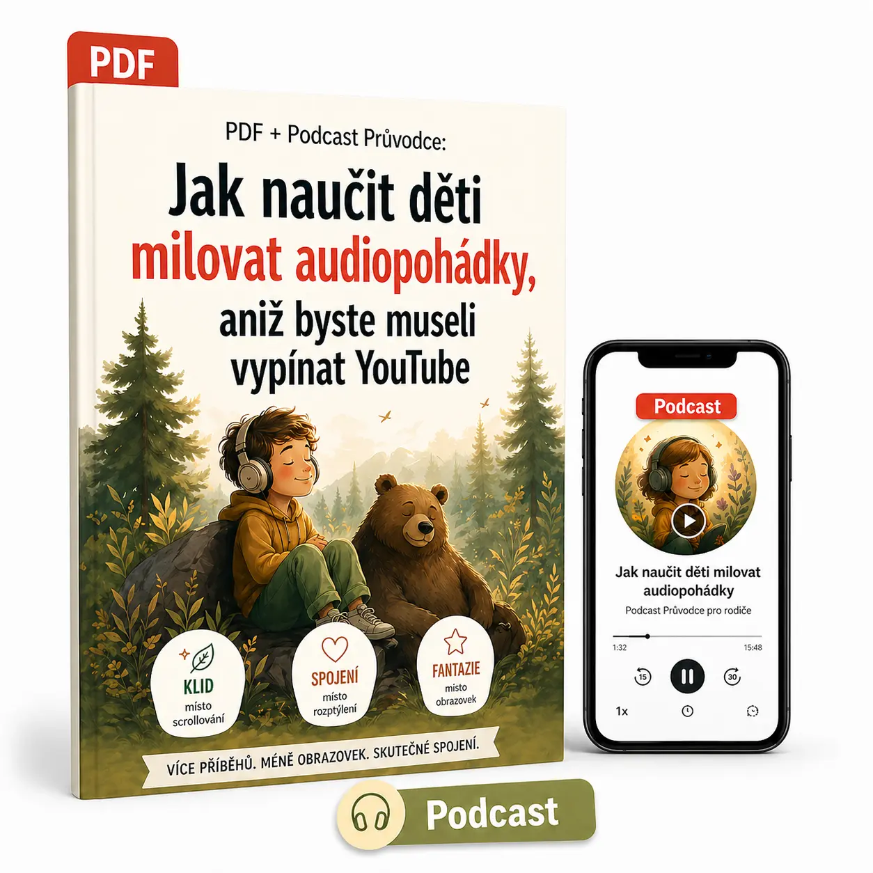 PDF manuál: Jak naučit děti milovat audiopohádky, aniž byste museli vypínat YouTube