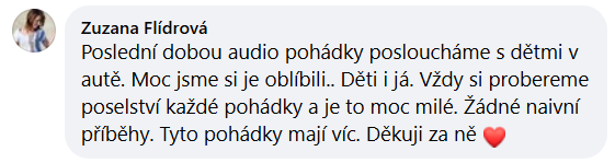Komentář od Zuzany Flídrové